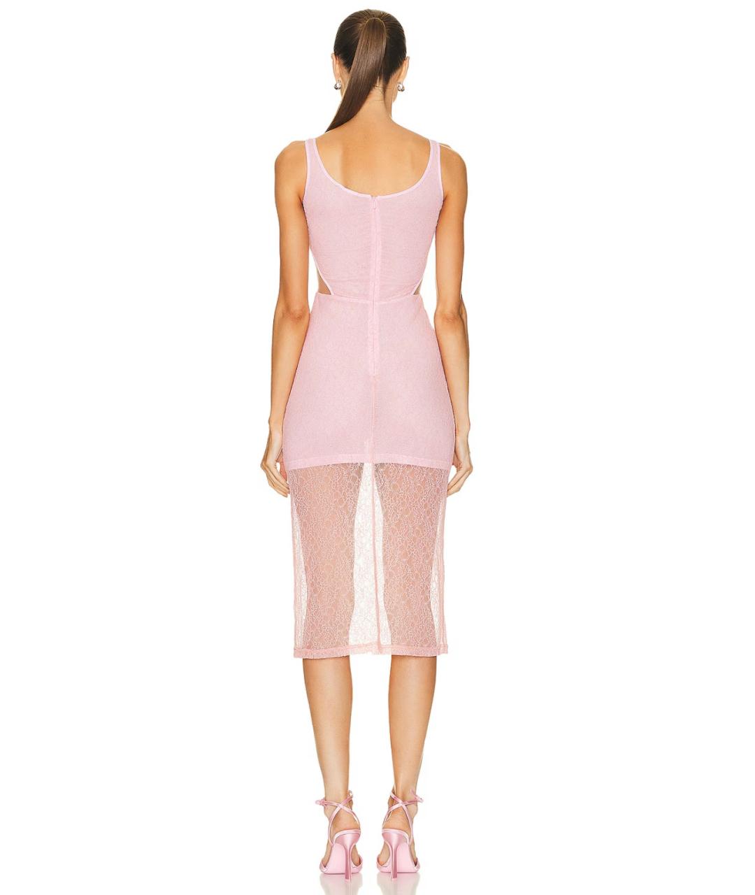 DAVID KOMA Розовое коктейльное платье, фото 4