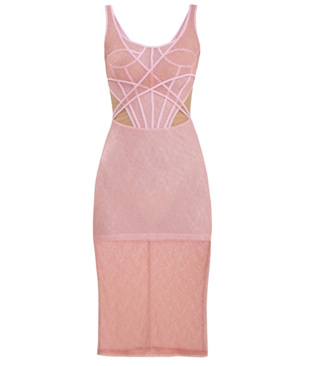 DAVID KOMA Розовое коктейльное платье, фото 5