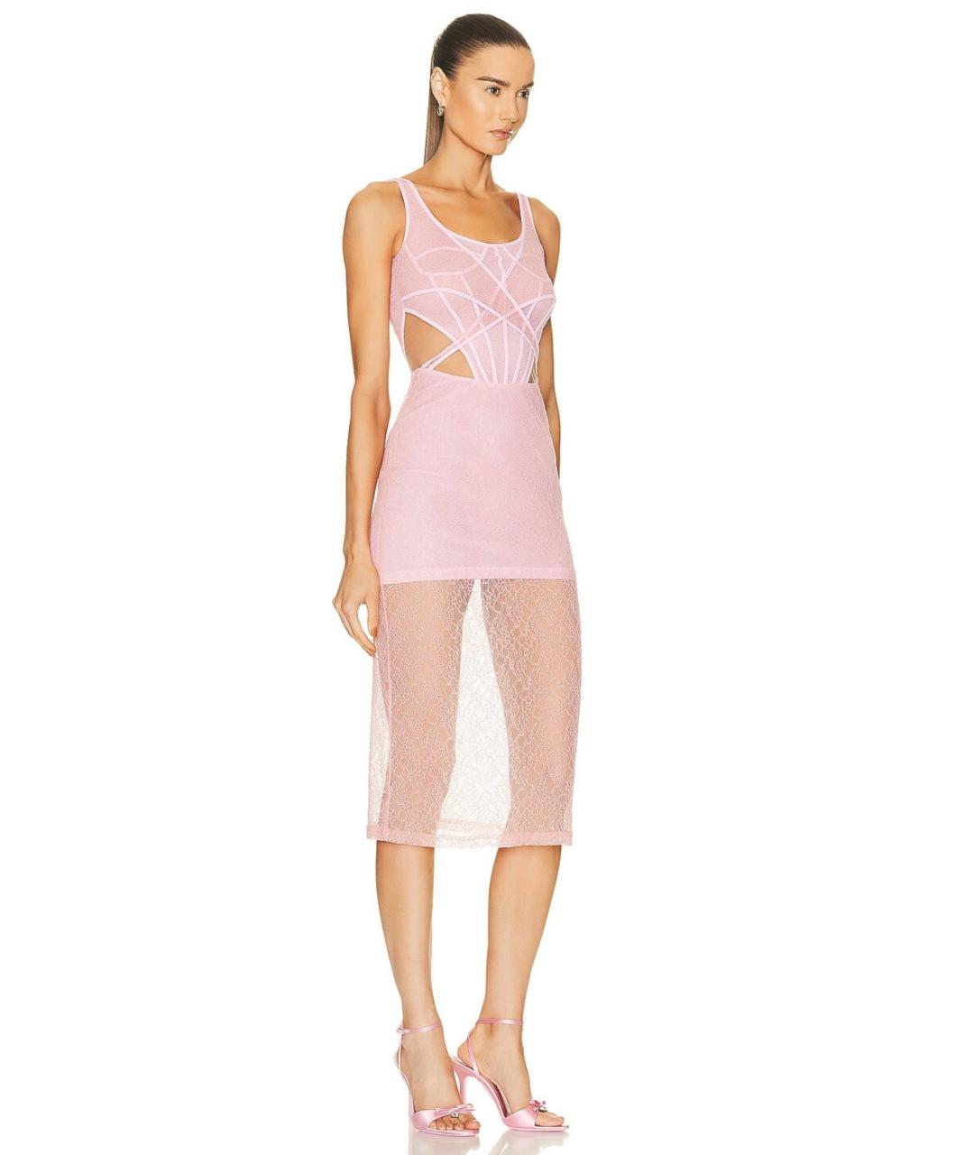 DAVID KOMA Розовое коктейльное платье, фото 3