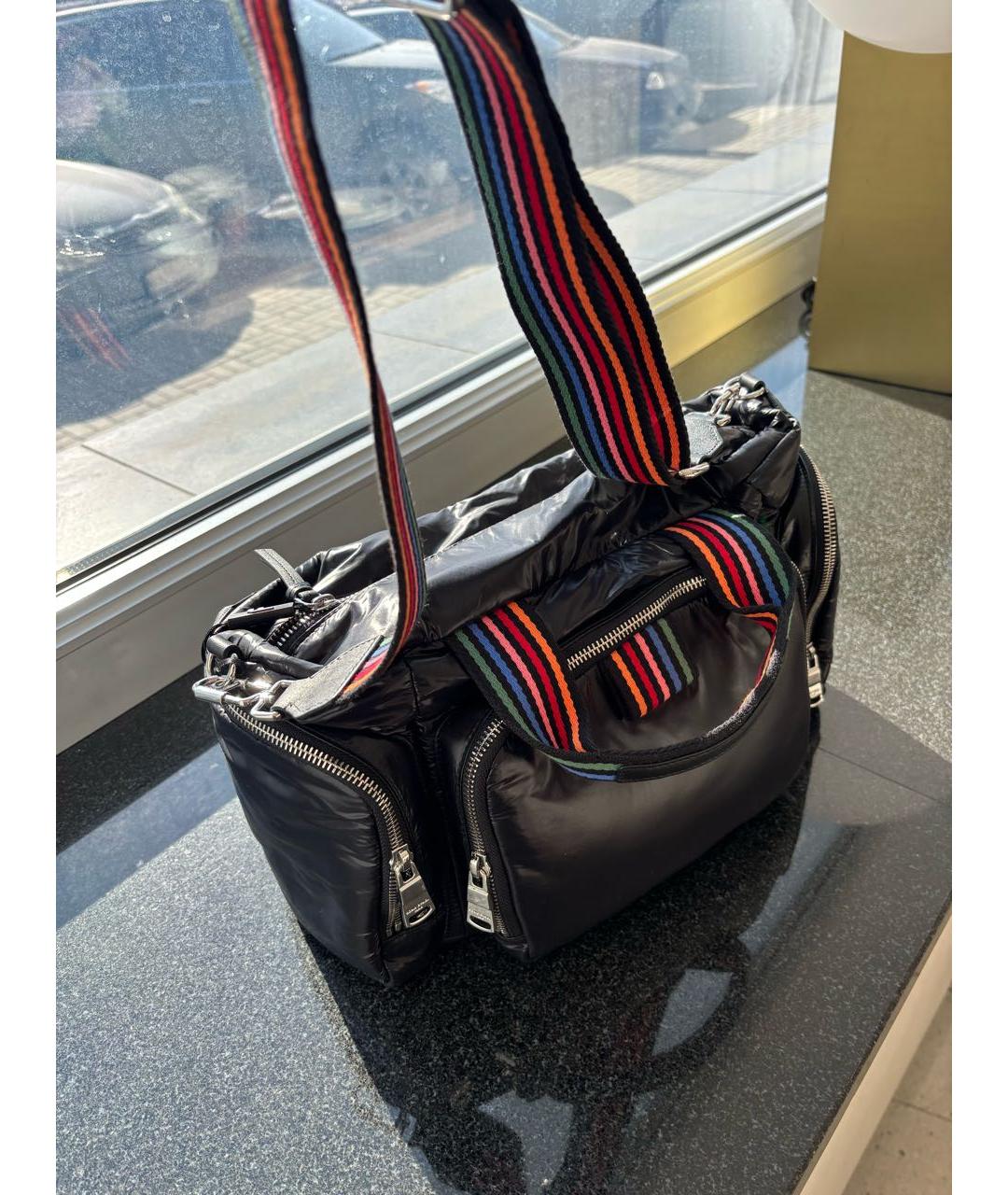 SONIA RYKIEL Черная синтетическая сумка с короткими ручками, фото 2