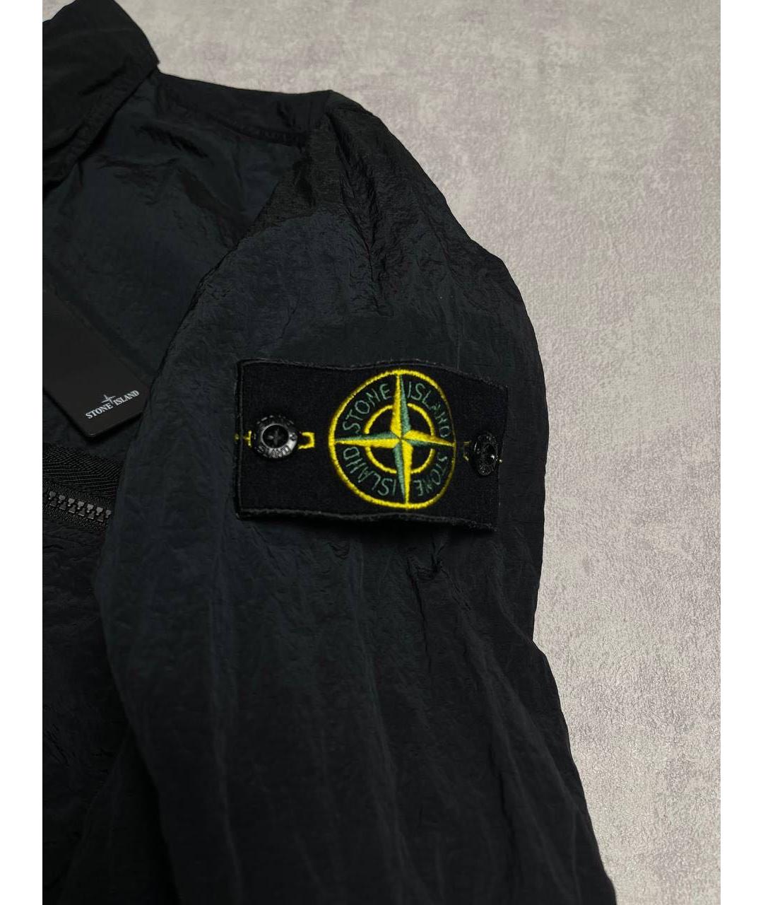 STONE ISLAND Черная полиамидовая куртка, фото 4