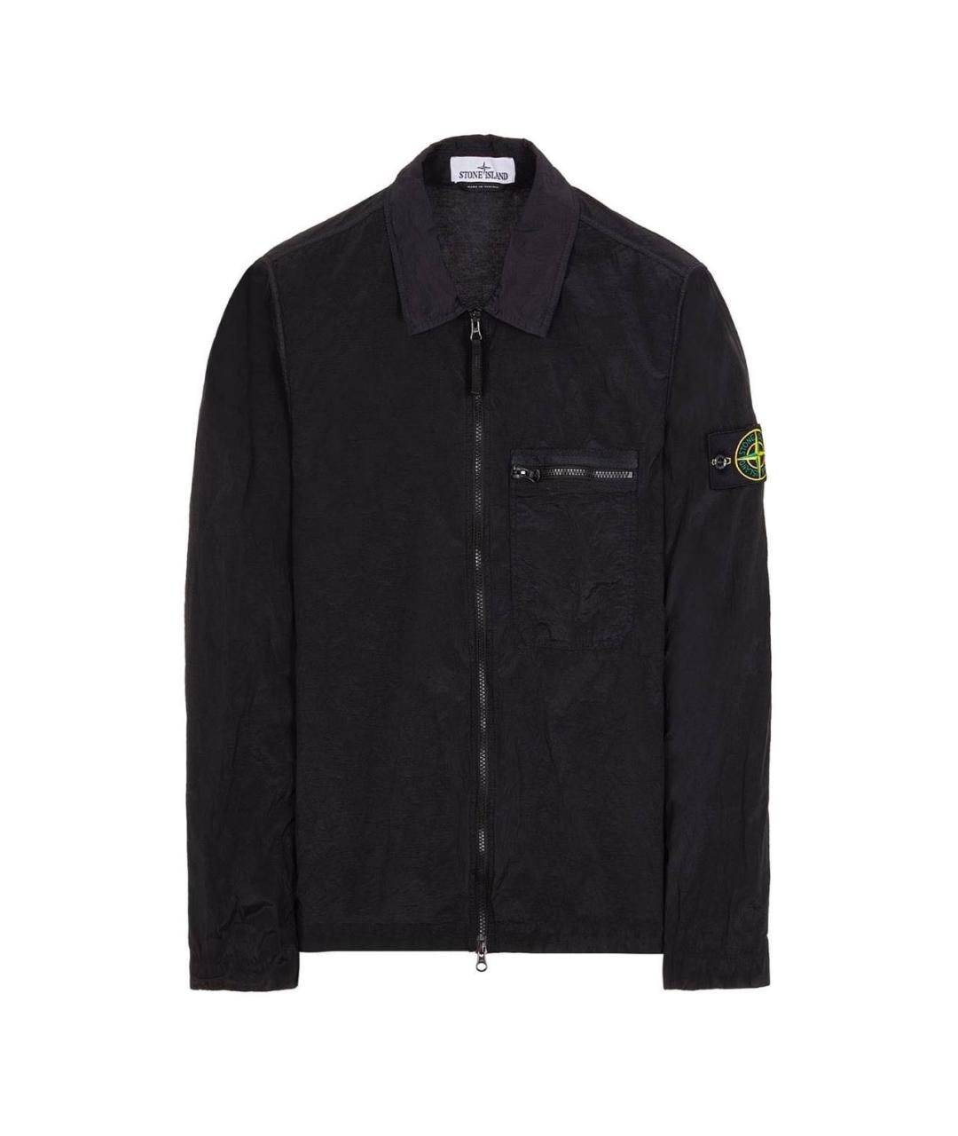 STONE ISLAND Черная полиамидовая куртка, фото 6