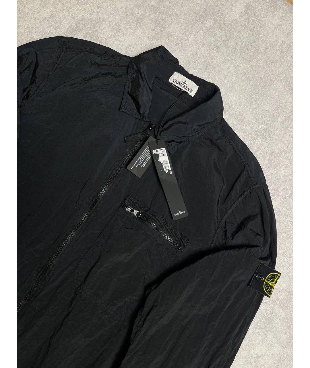 STONE ISLAND Черная полиамидовая куртка, фото 3