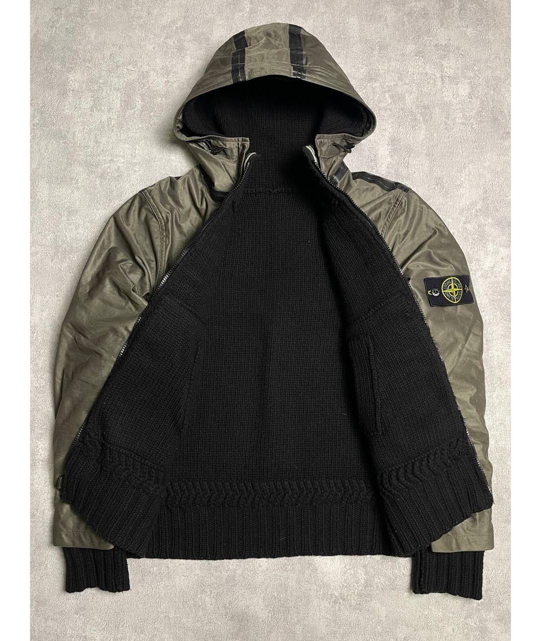 STONE ISLAND Хаки полиамидовая куртка, фото 6