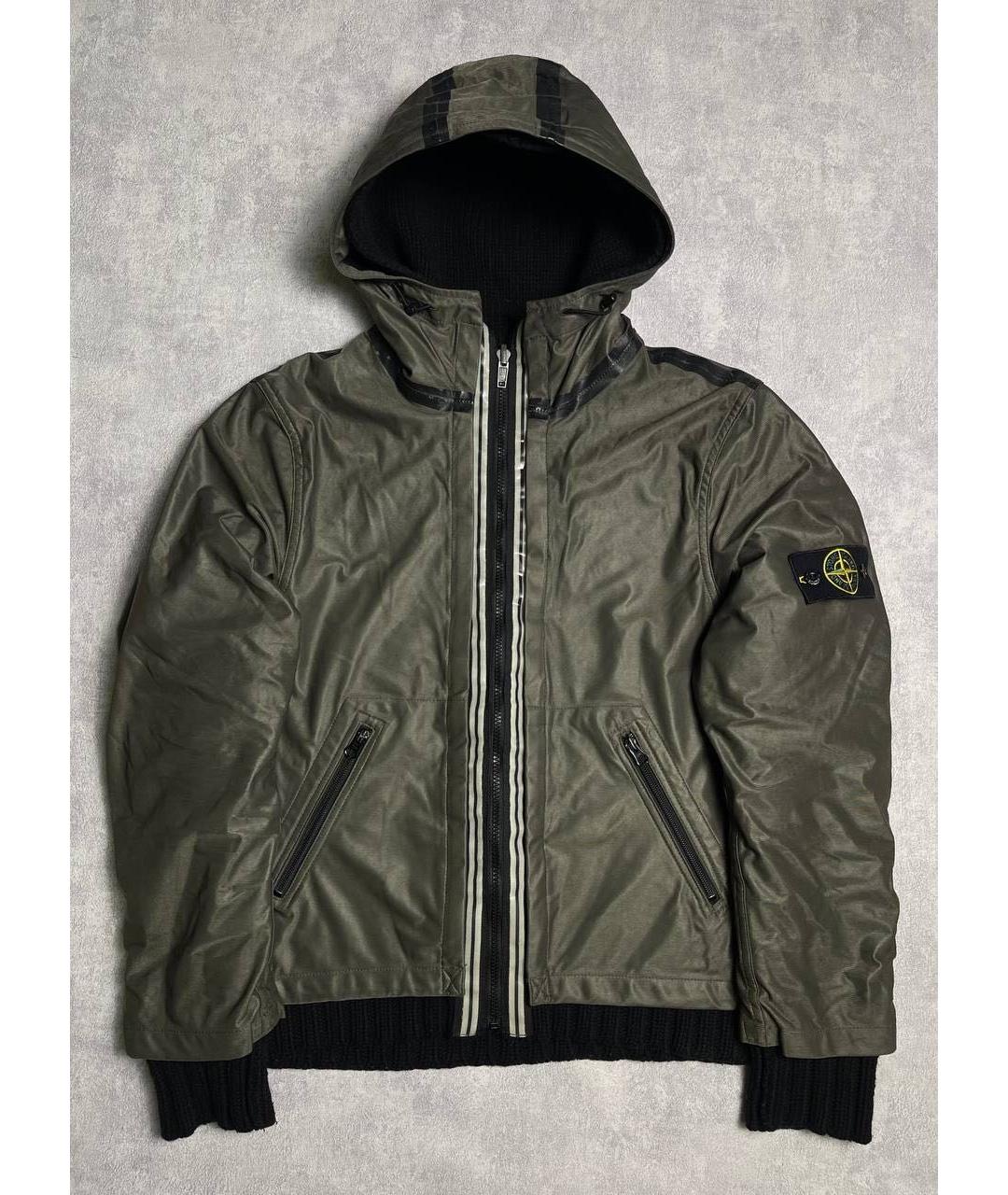 STONE ISLAND Хаки полиамидовая куртка, фото 9