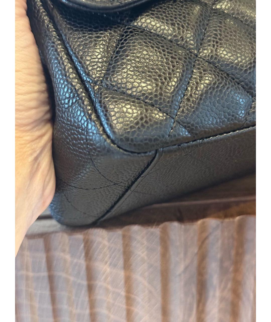 CHANEL Черная кожаная сумка через плечо, фото 5