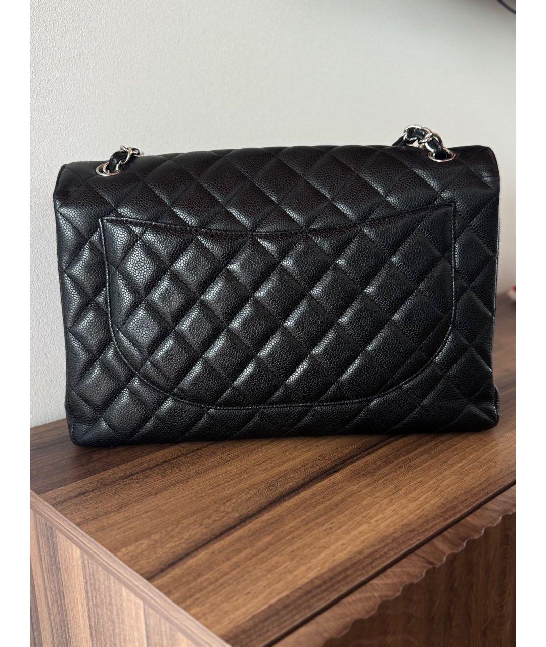 CHANEL Черная кожаная сумка через плечо, фото 2