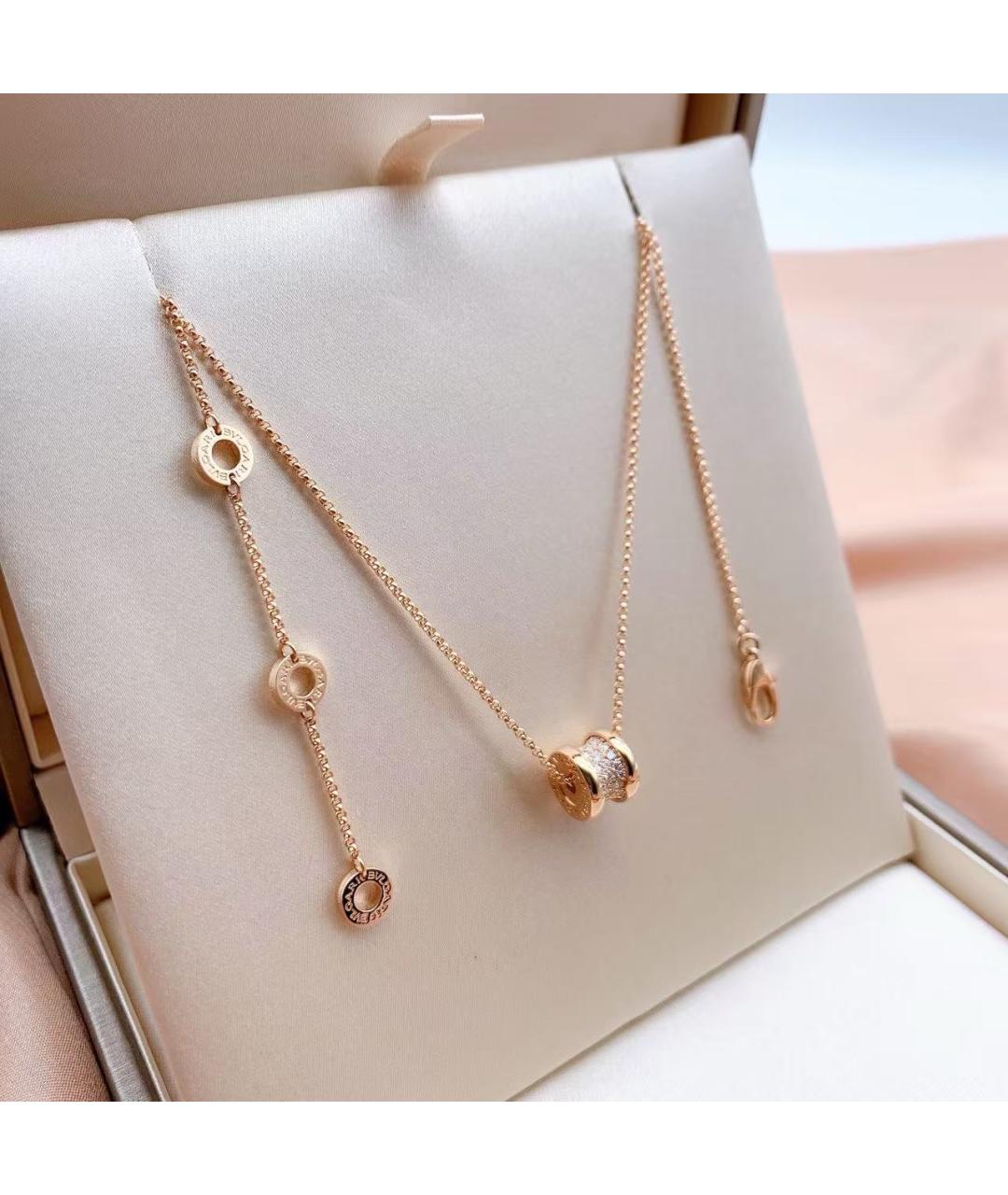 BVLGARI Золотое колье из розового золота, фото 3