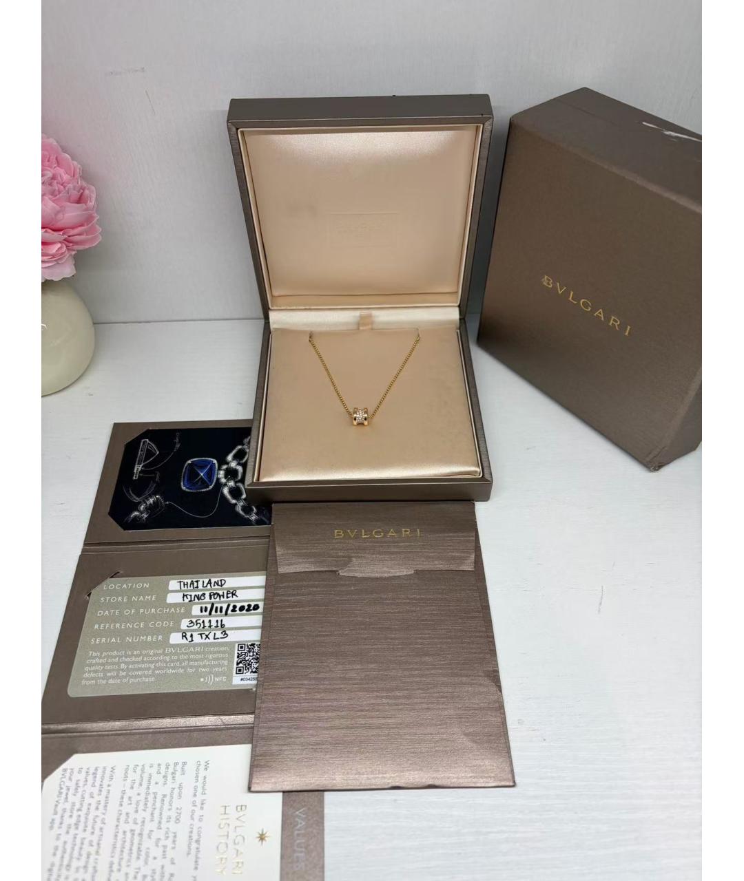 BVLGARI Золотое колье из розового золота, фото 2