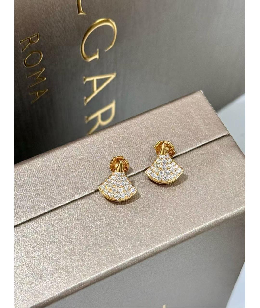 BVLGARI Золотые серьги из розового золота, фото 4