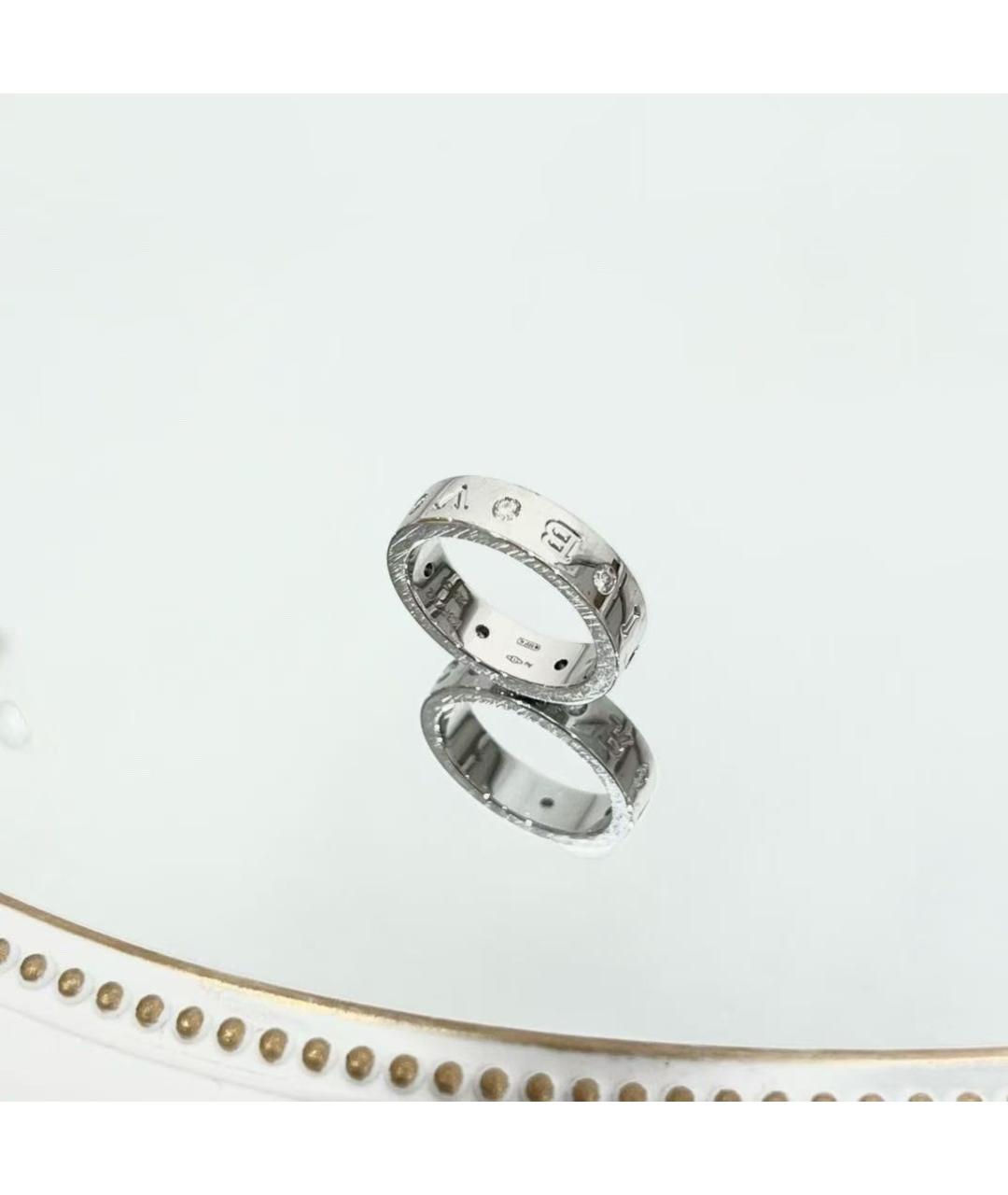 BVLGARI Серебряное кольцо из белого золота, фото 4