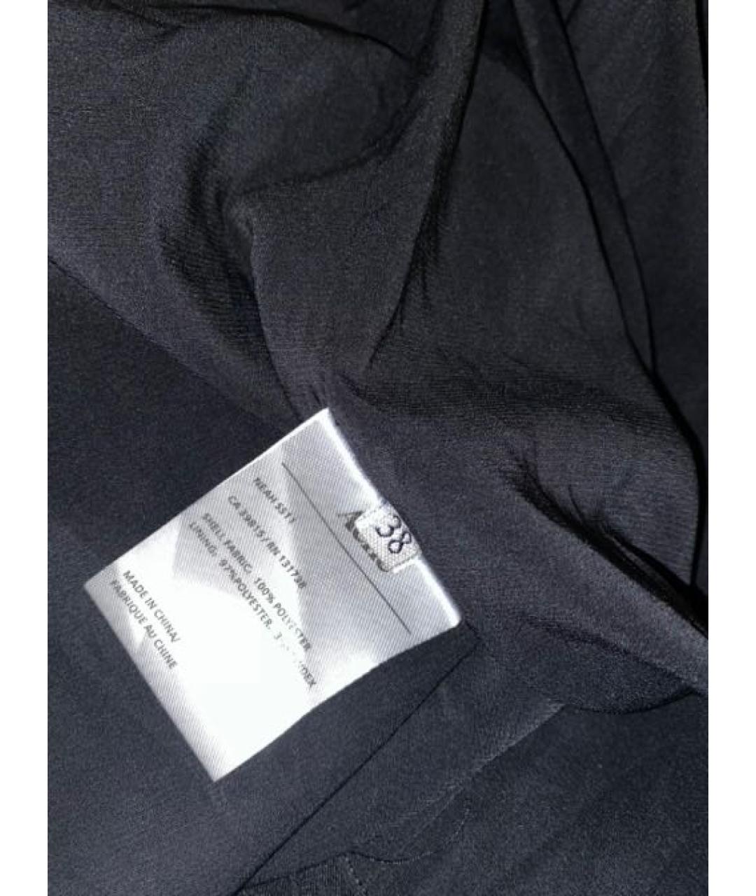 ACNE STUDIOS Черное полиэстеровое вечернее платье, фото 4