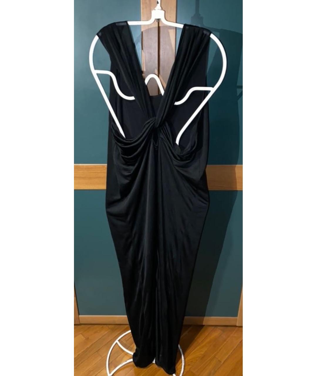 ACNE STUDIOS Черное полиэстеровое вечернее платье, фото 2