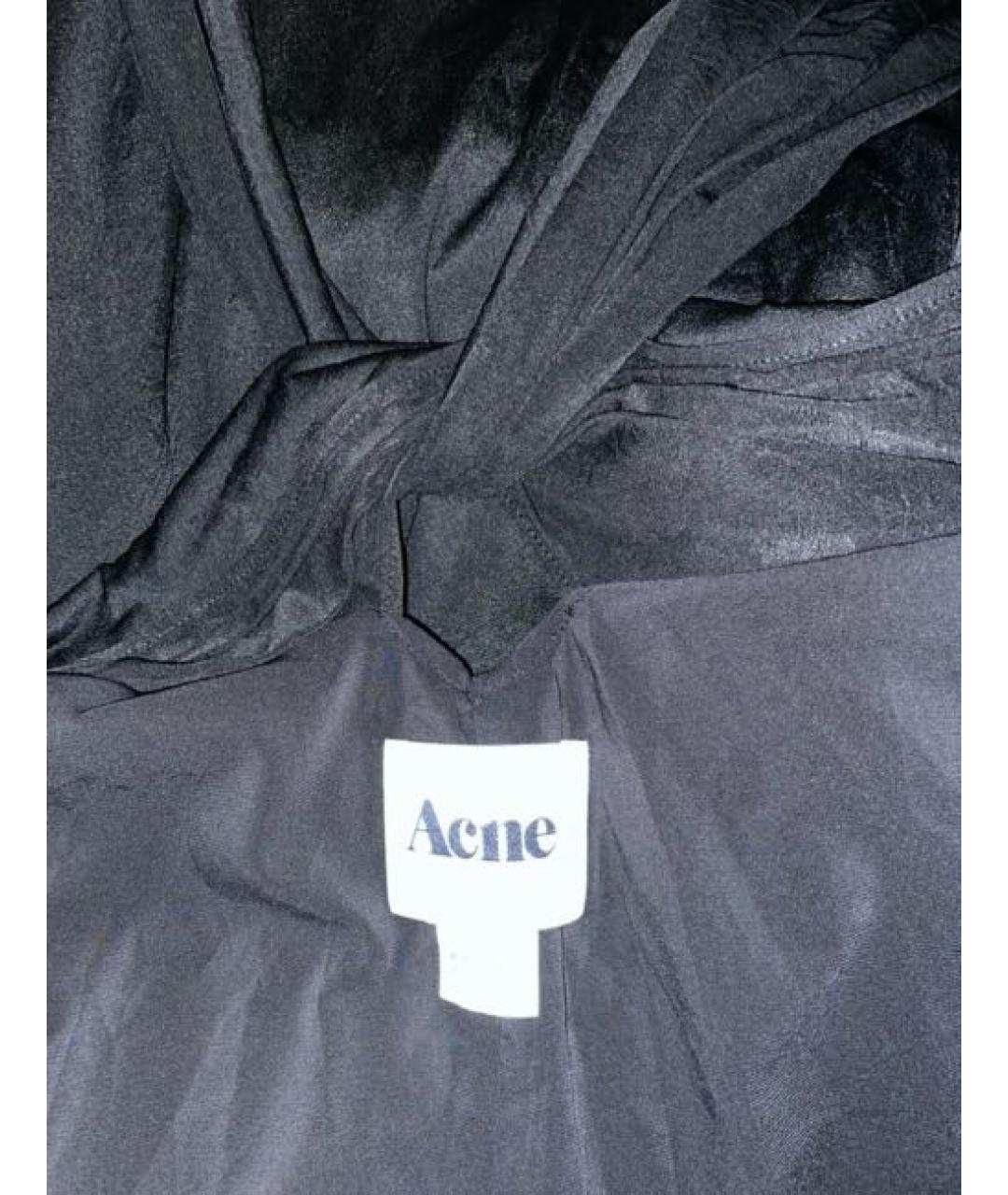 ACNE STUDIOS Черное полиэстеровое вечернее платье, фото 3