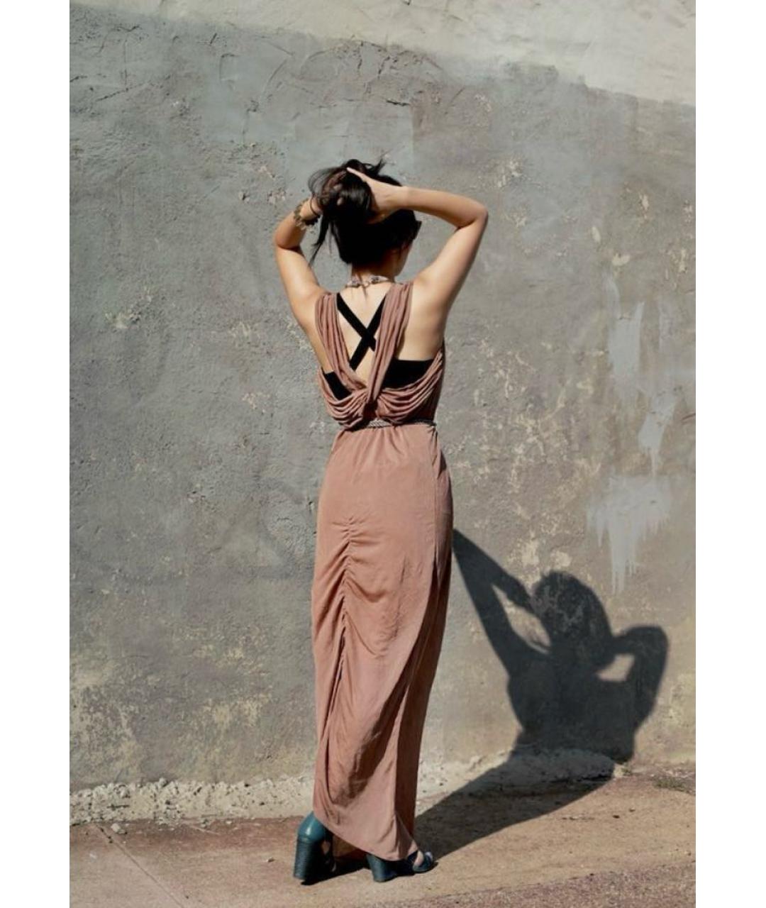 ACNE STUDIOS Черное полиэстеровое вечернее платье, фото 8