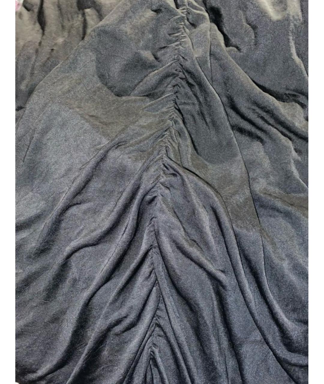 ACNE STUDIOS Черное полиэстеровое вечернее платье, фото 6