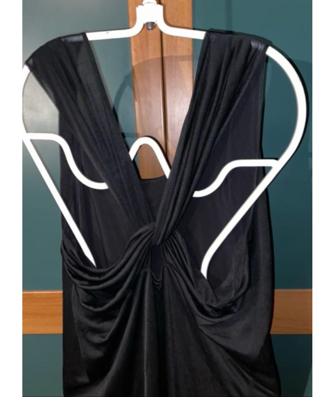 ACNE STUDIOS Черное полиэстеровое вечернее платье, фото 5