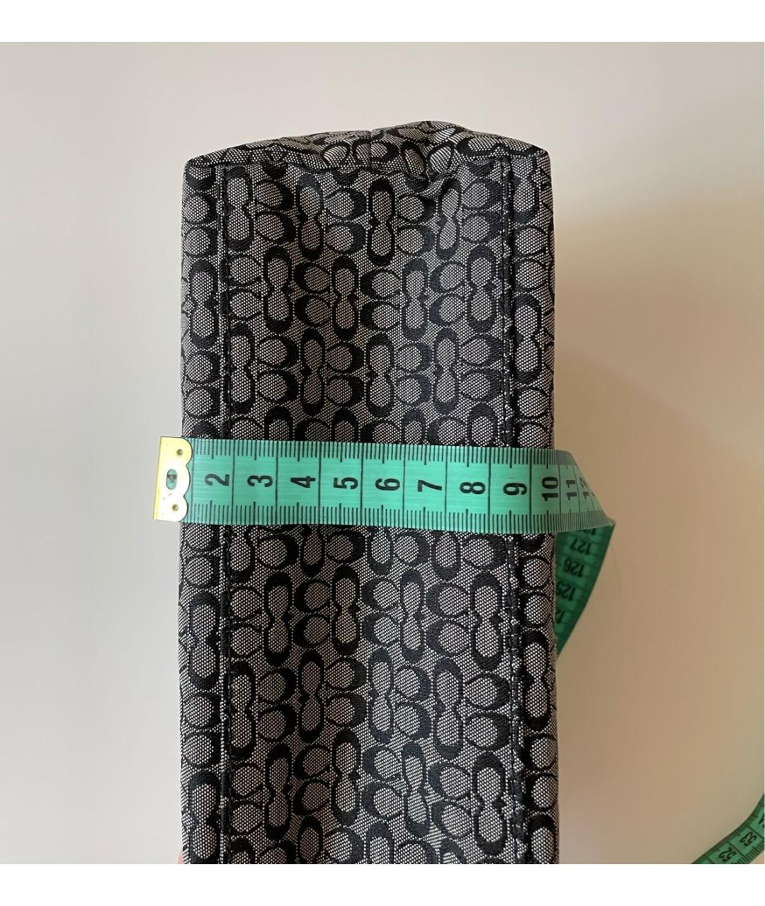 COACH Серая сумка с короткими ручками, фото 8