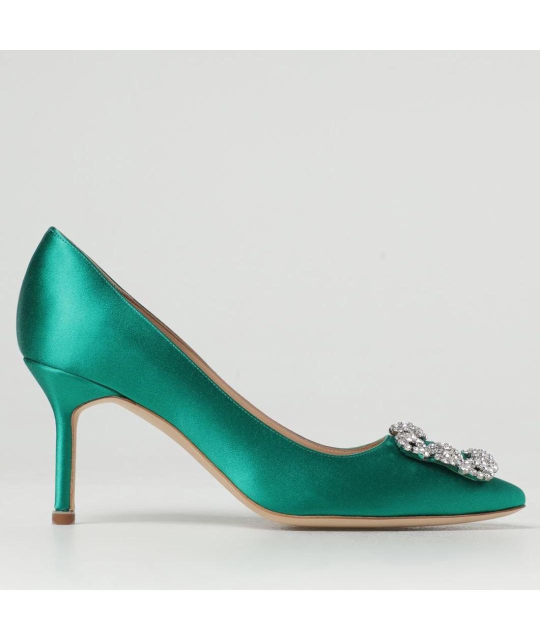 MANOLO BLAHNIK Зеленые туфли, фото 4