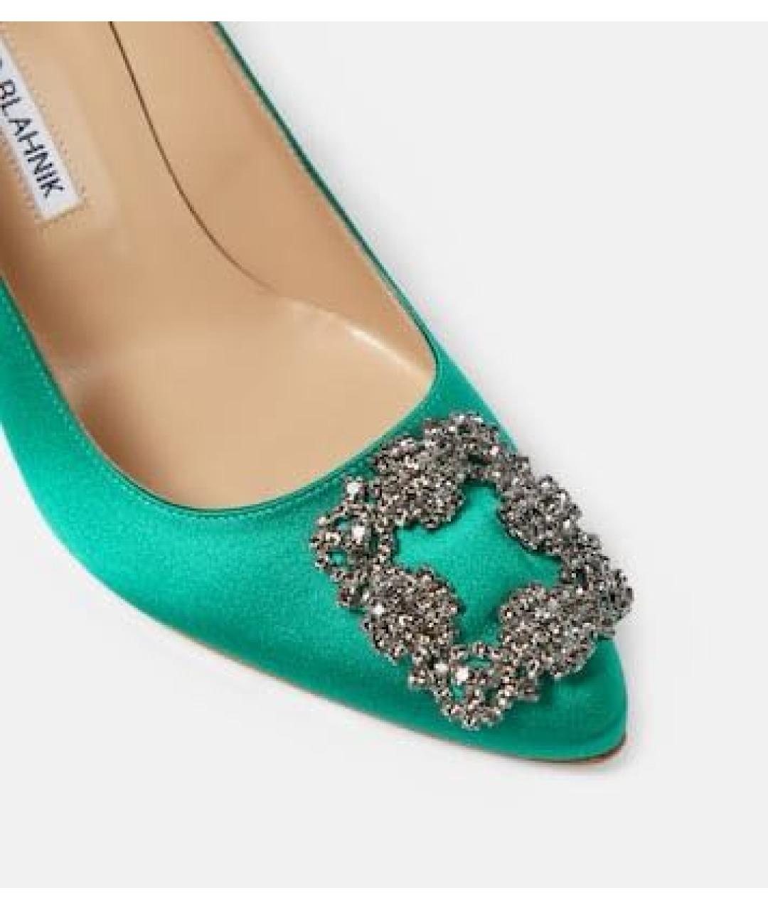 MANOLO BLAHNIK Зеленые туфли, фото 2