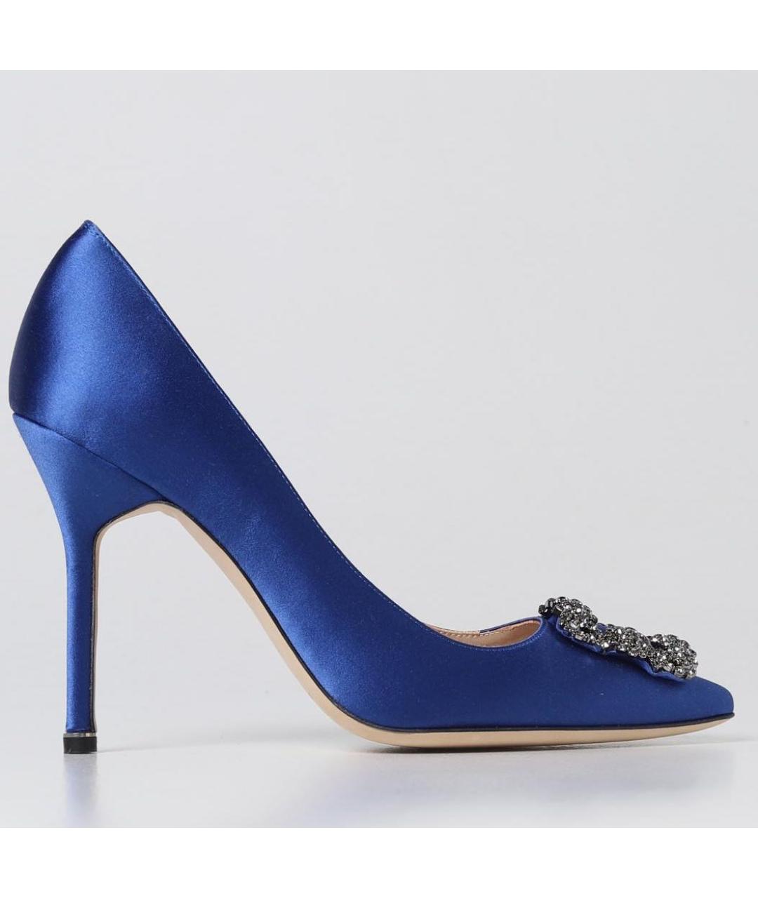 MANOLO BLAHNIK Синие туфли, фото 4