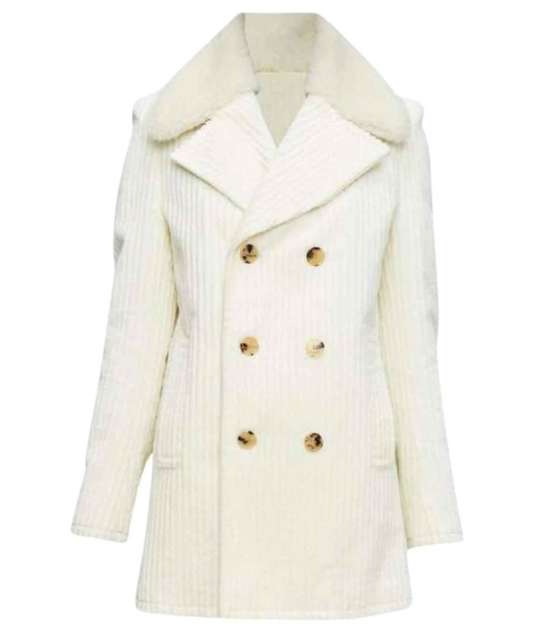 SAINT LAURENT Бежевое пальто, фото 1