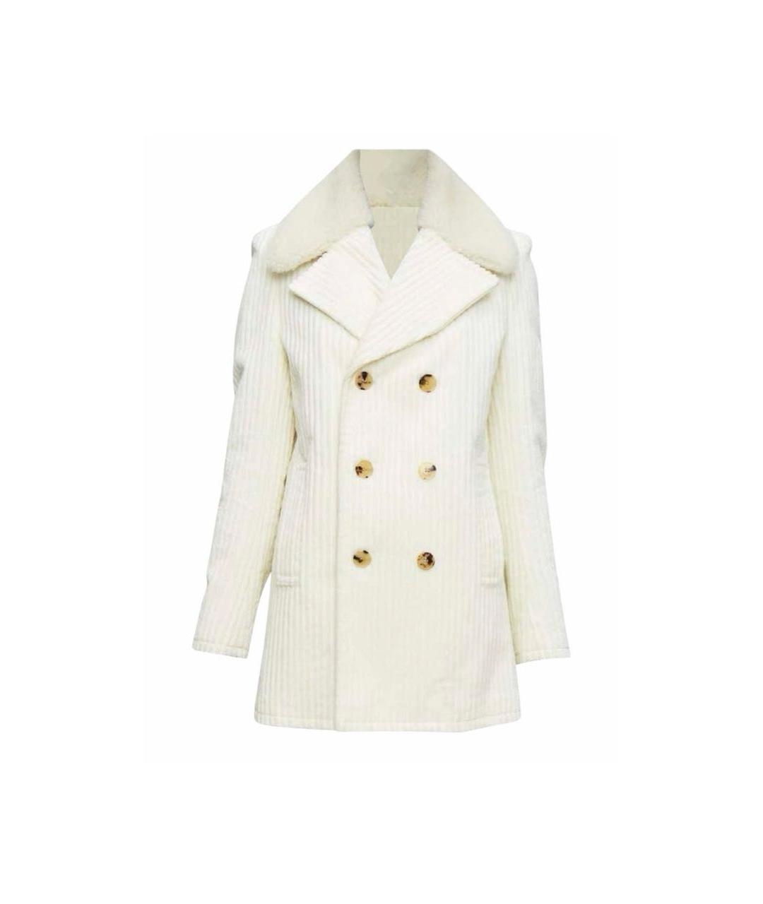 SAINT LAURENT Бежевое пальто, фото 7