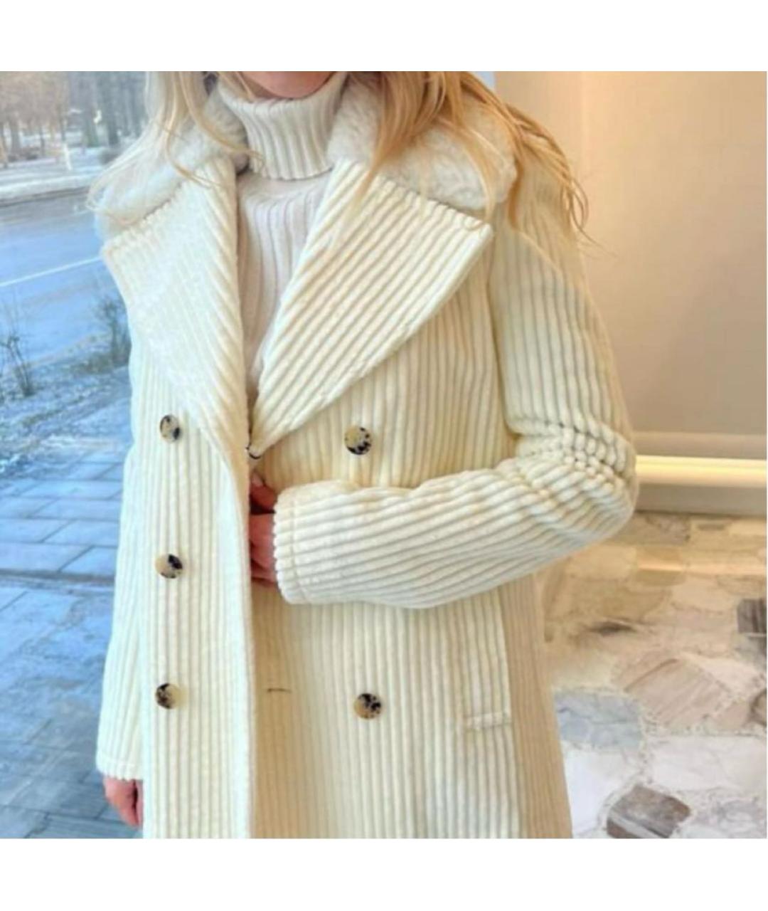 SAINT LAURENT Бежевое пальто, фото 6