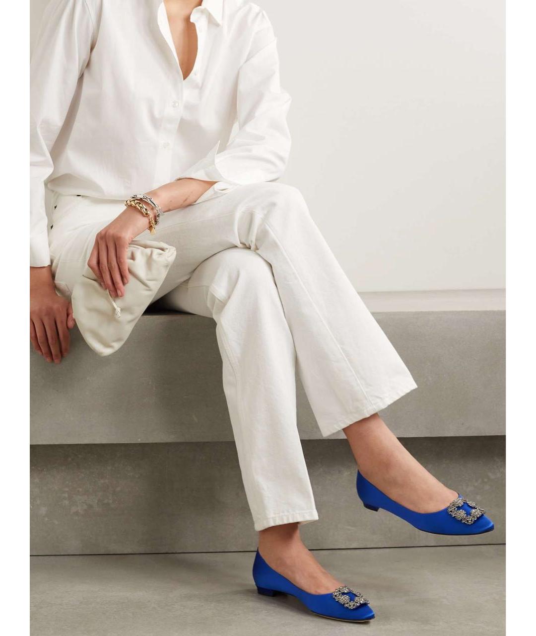 MANOLO BLAHNIK Синие туфли, фото 2