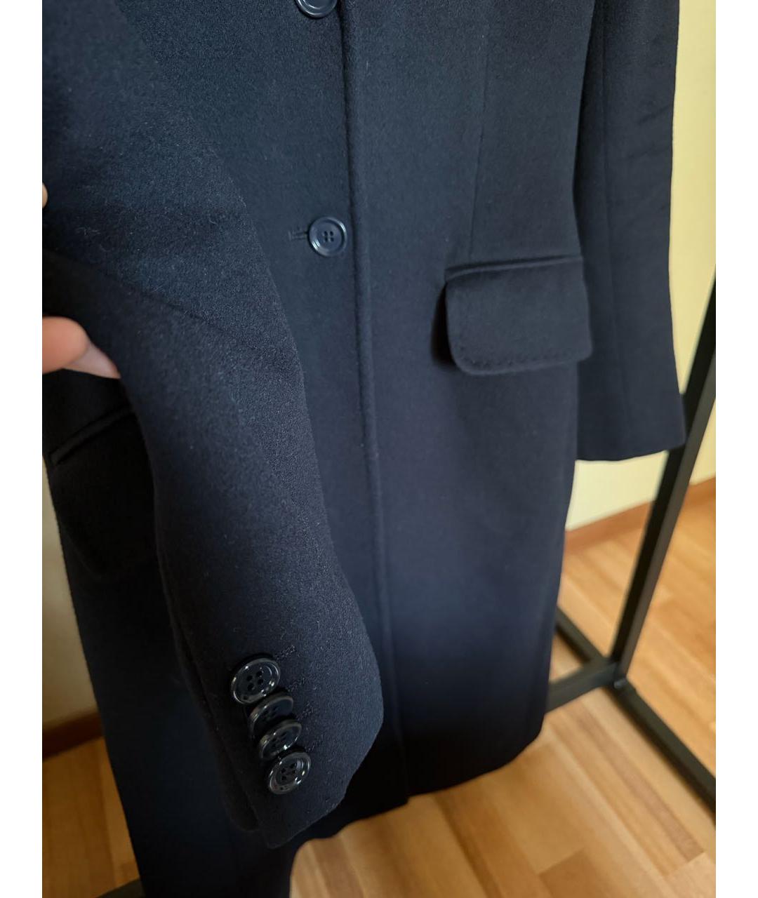 DOLCE&GABBANA Темно-синее кашемировое пальто, фото 5