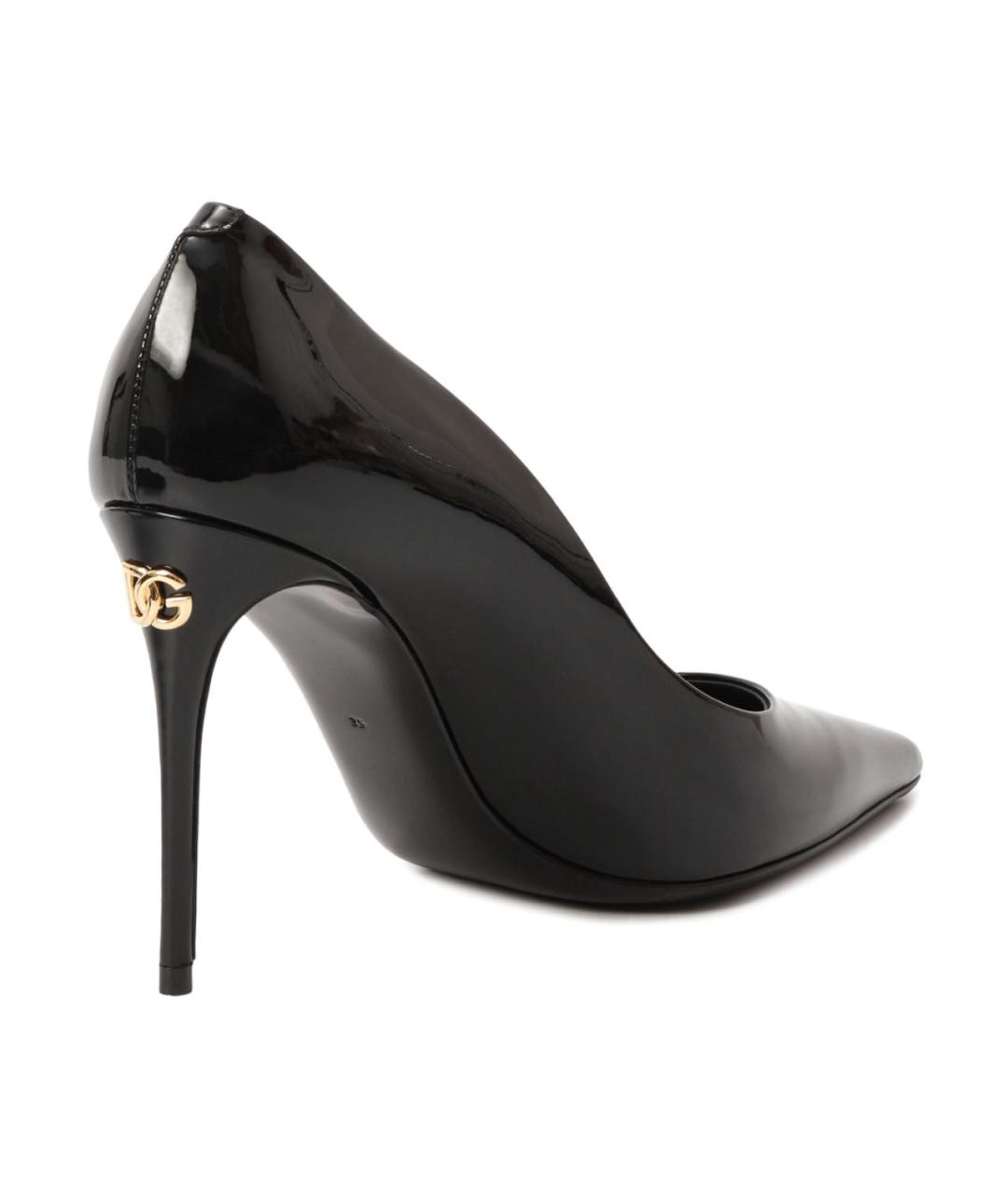 DOLCE&GABBANA Черные туфли из лакированной кожи, фото 3