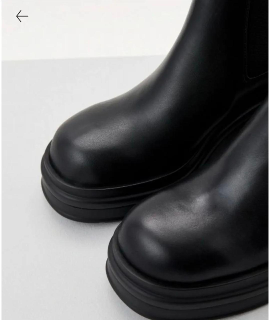 ARMANI EXCHANGE Черные кожаные ботинки, фото 5