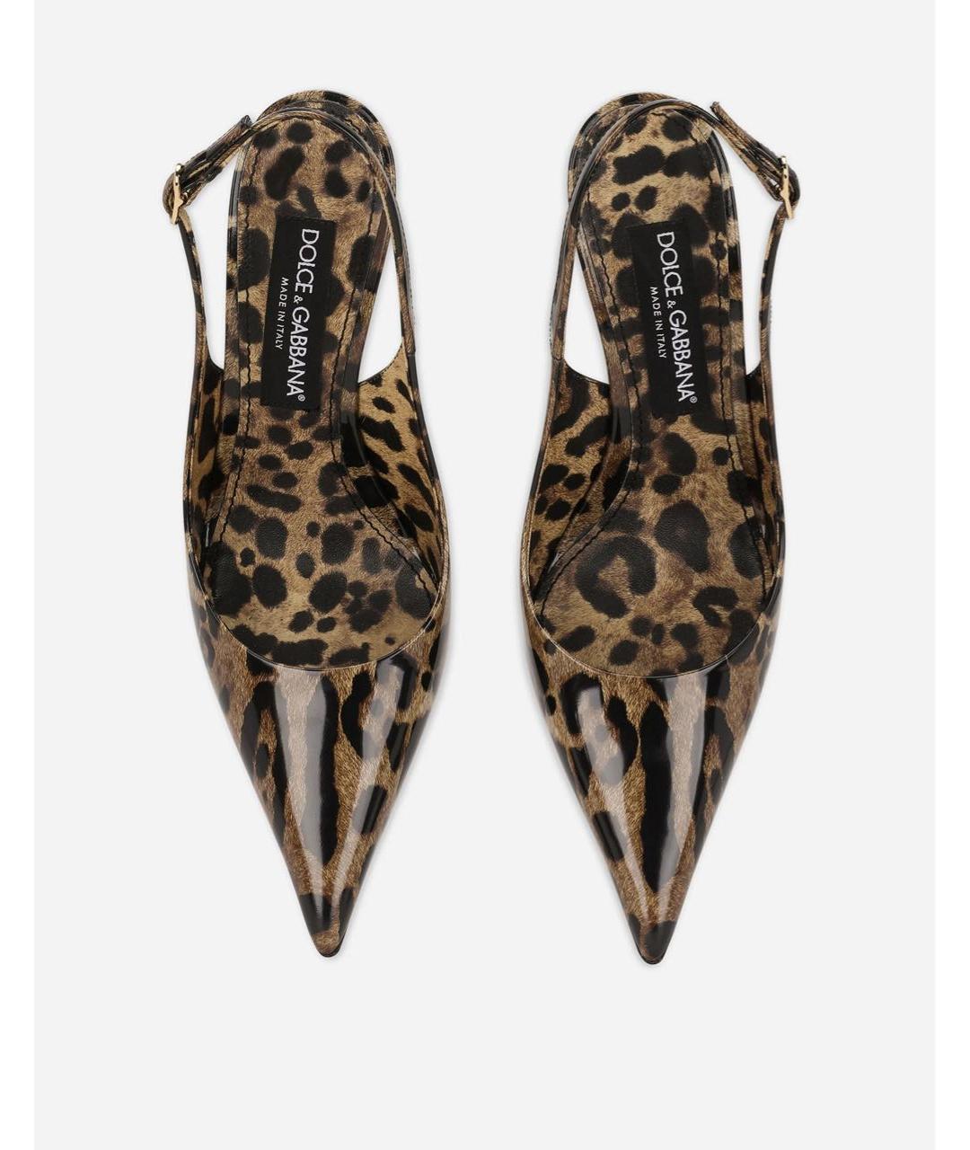 DOLCE&GABBANA Мульти кожаные туфли, фото 4