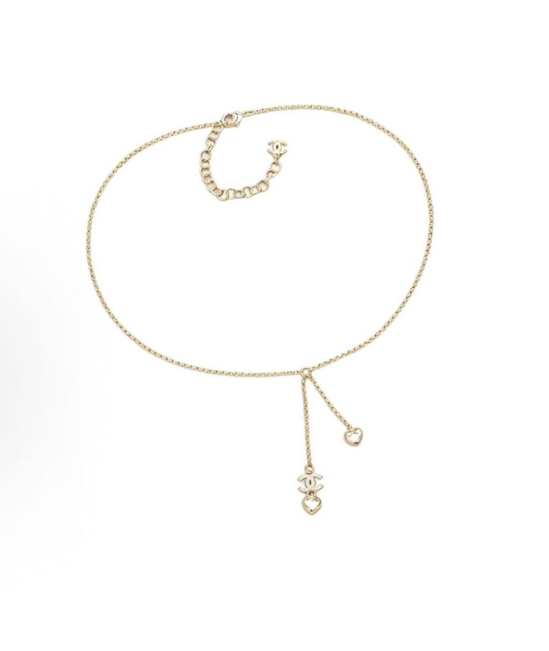 CHANEL Золотое металлическое колье, фото 2