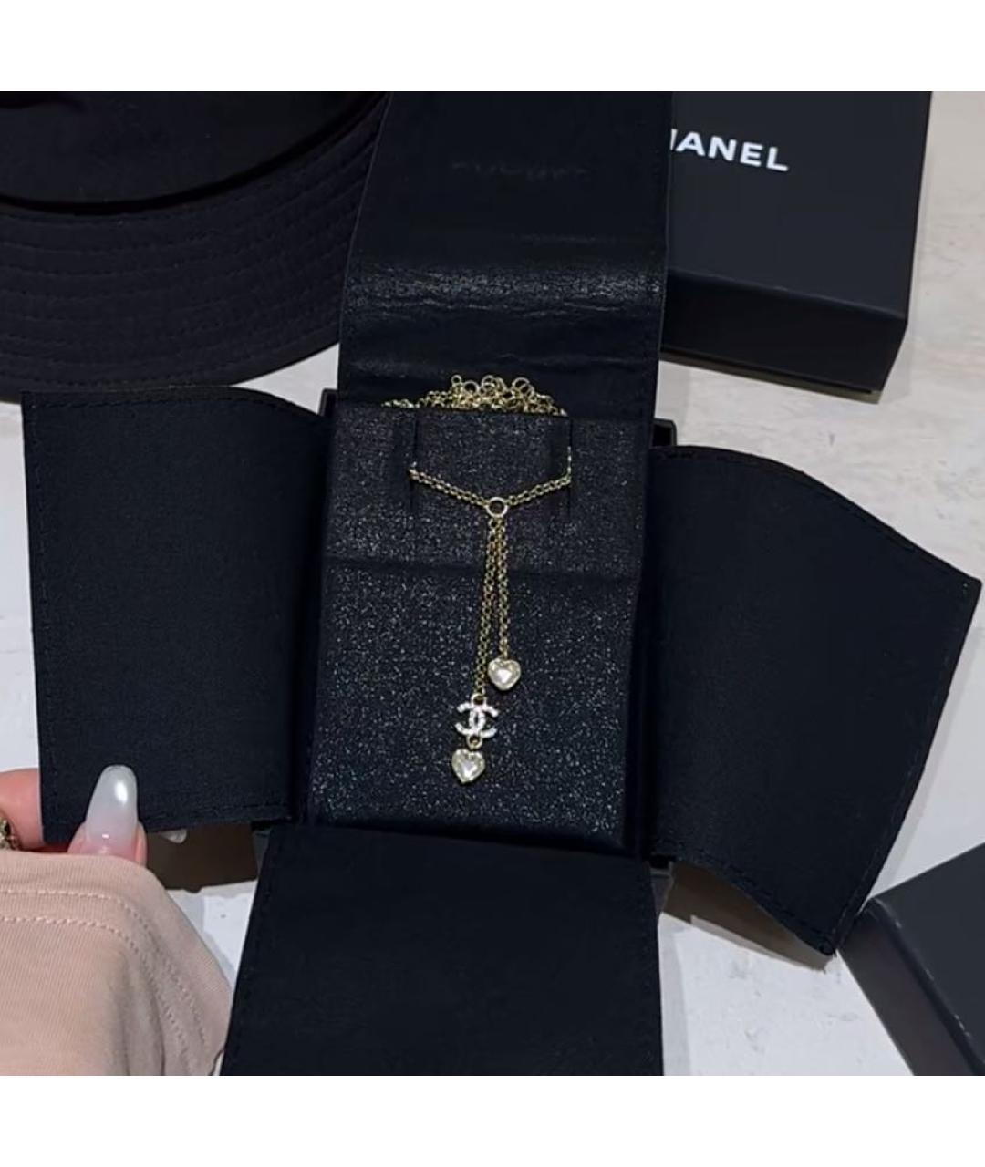 CHANEL Золотое металлическое колье, фото 3