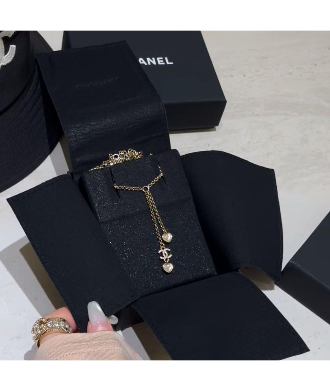 CHANEL Золотое металлическое колье, фото 4