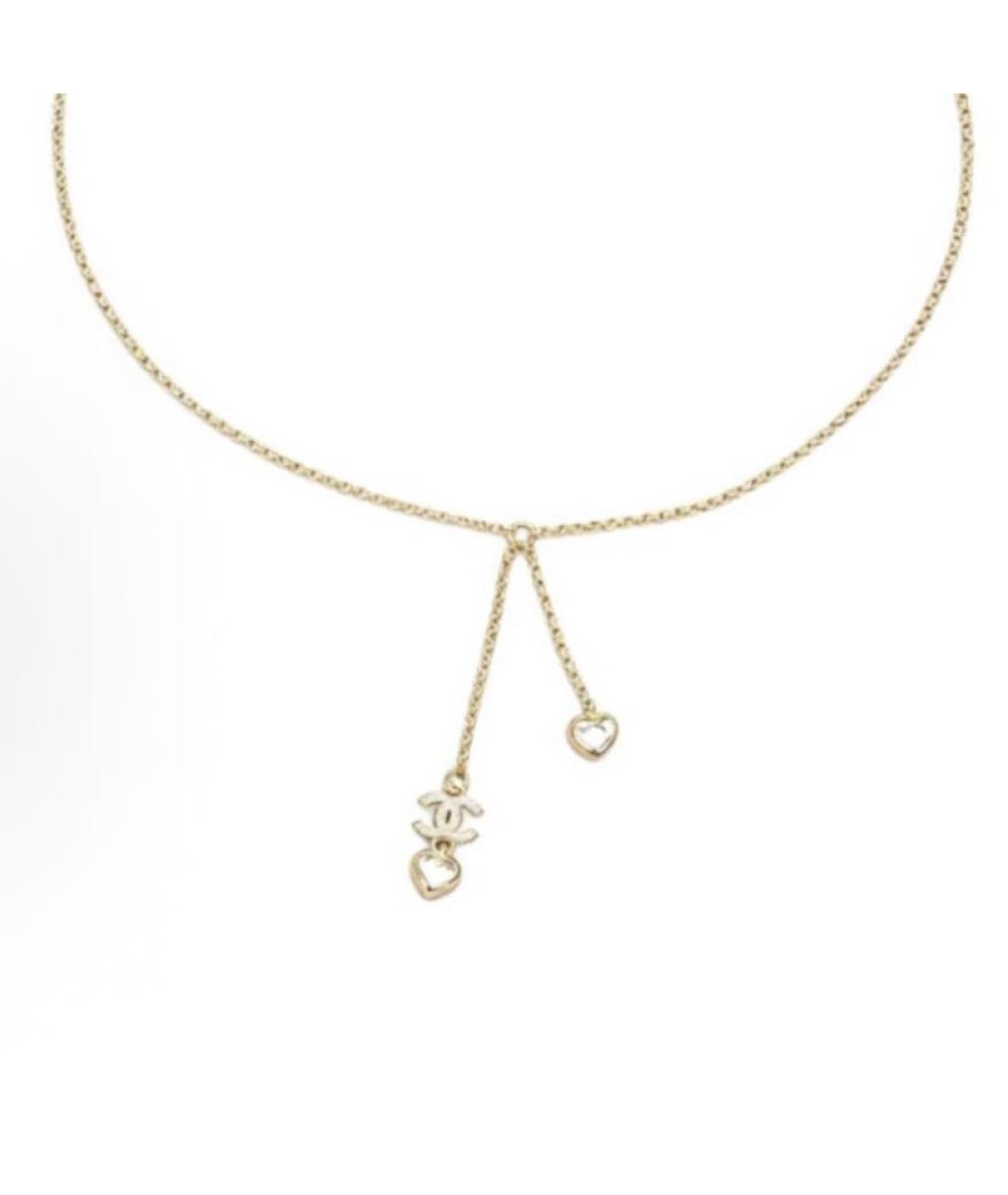 CHANEL Золотое металлическое колье, фото 5