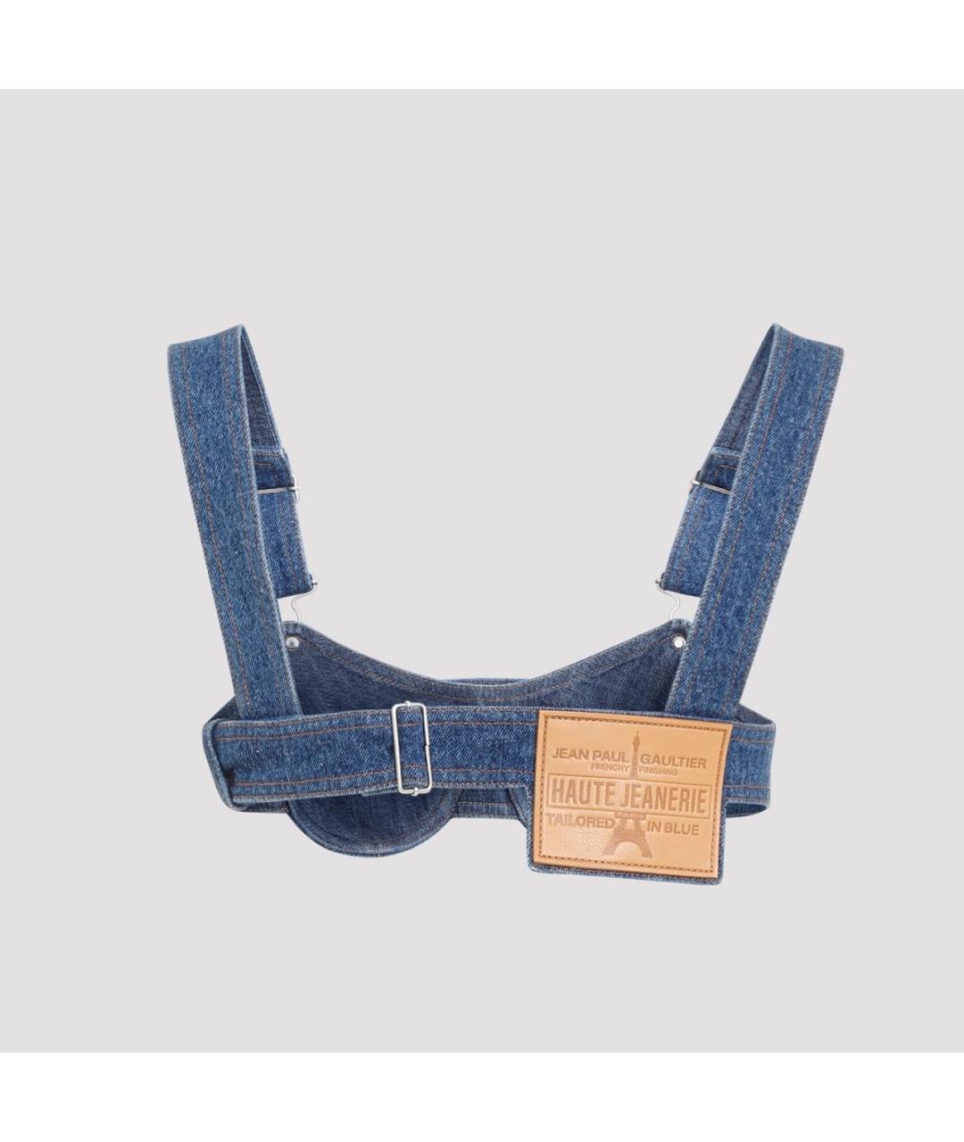 JEAN PAUL GAULTIER Темно-синий деним корсет, фото 2