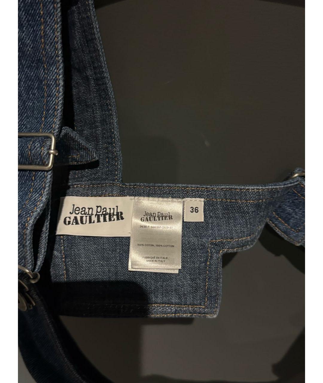 JEAN PAUL GAULTIER Темно-синий деним корсет, фото 7