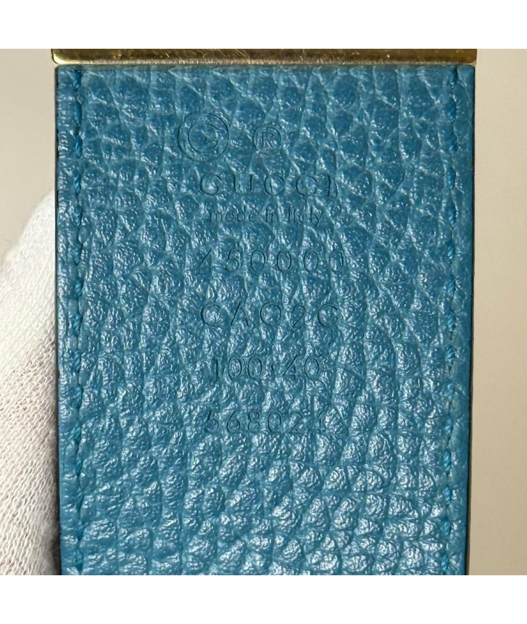 GUCCI Черный кожаный ремень, фото 3