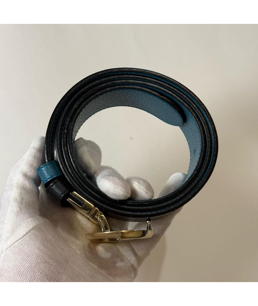 GUCCI Черный кожаный ремень, фото 7