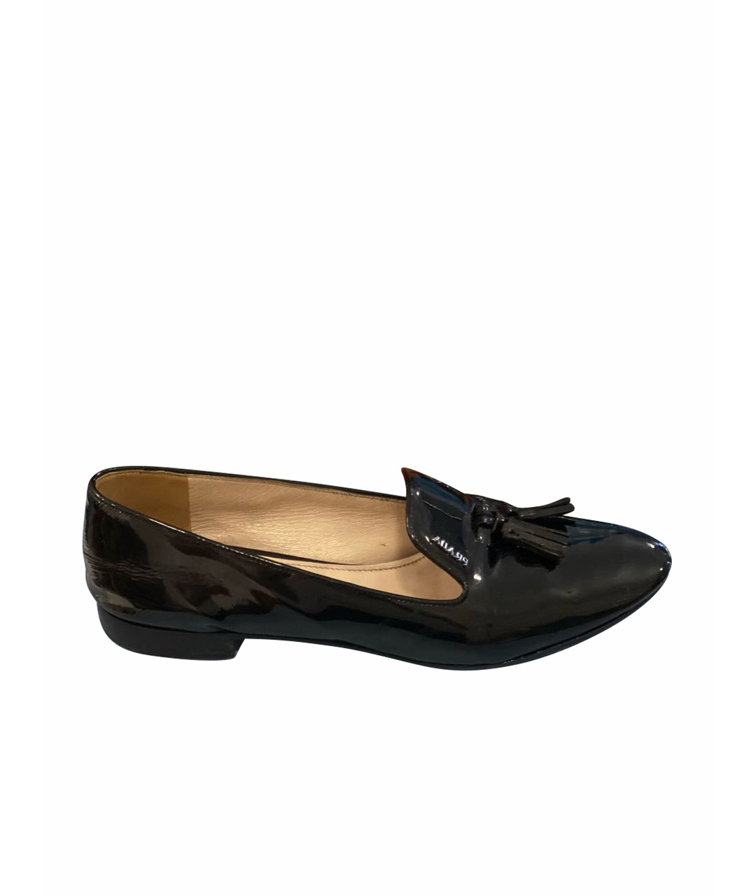 PRADA Черные лоферы из лакированной кожи, фото 1