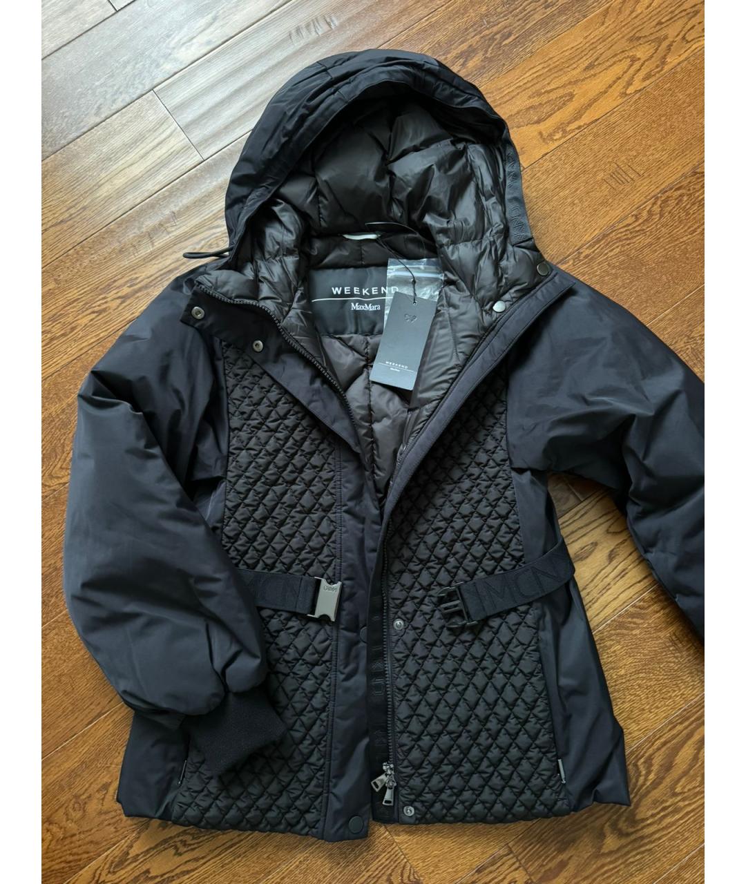 WEEKEND MAX MARA Черная полиамидовая куртка, фото 3