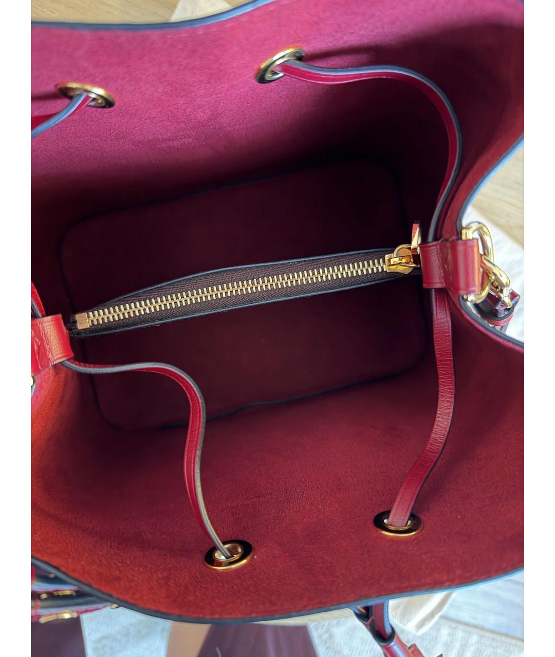 LOUIS VUITTON Коричневая кожаная сумка тоут, фото 4