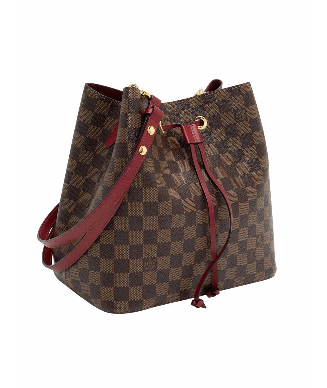 LOUIS VUITTON Коричневая кожаная сумка тоут, фото 1