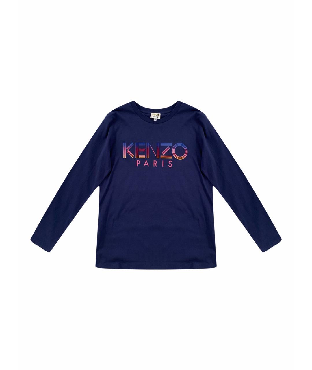 KENZO Темно-синий хлопковый детская футболка / топ, фото 1