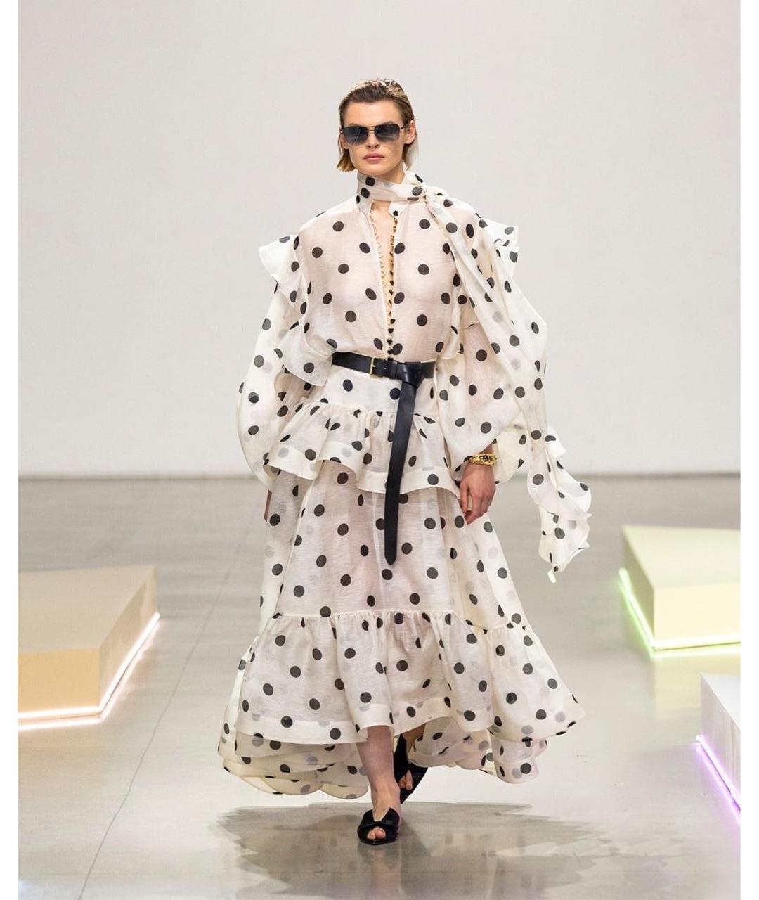 ZIMMERMANN Бежевый льняной костюм с юбками, фото 8