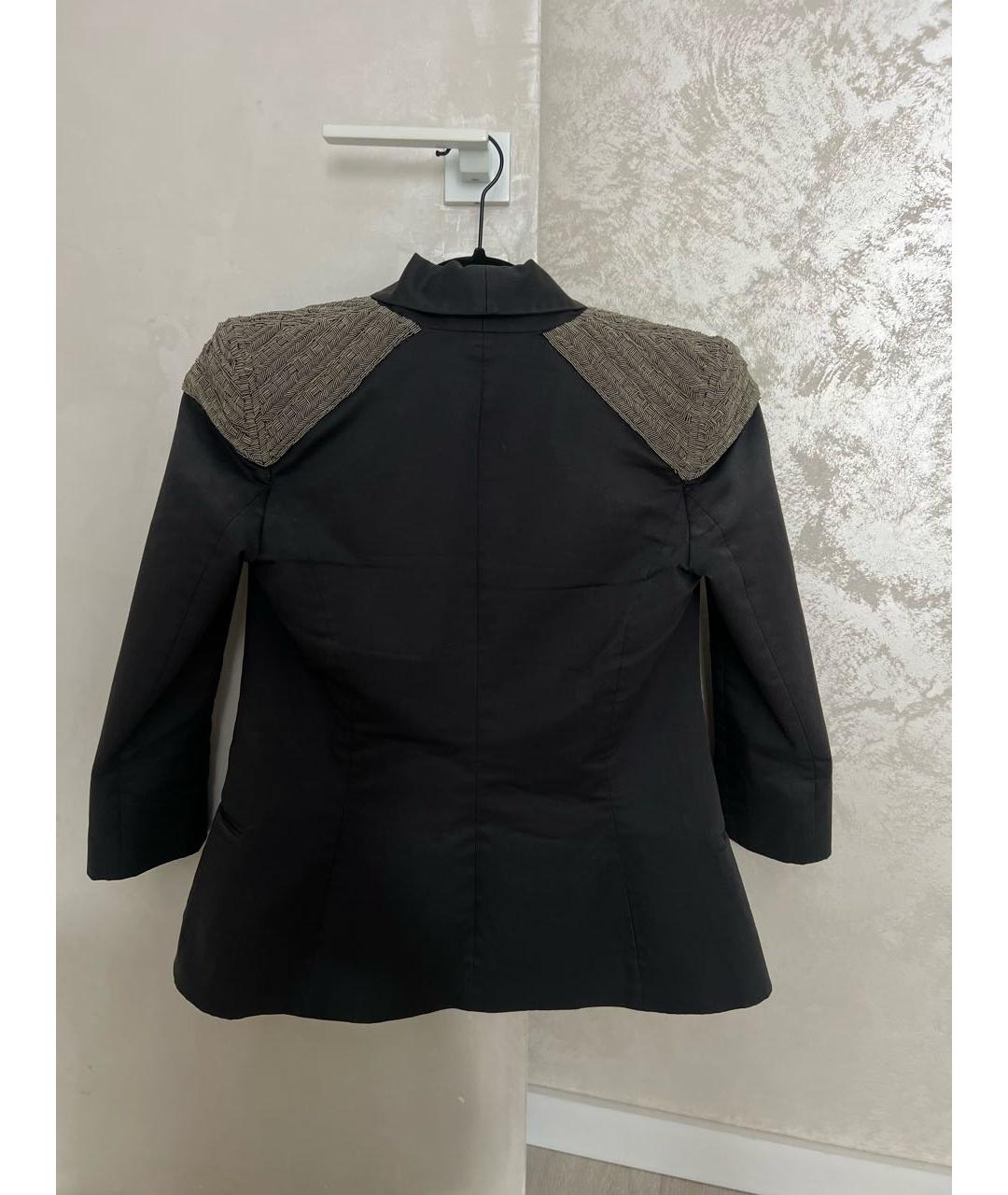 JAY AHR Серый хлопко-эластановый жакет/пиджак, фото 2