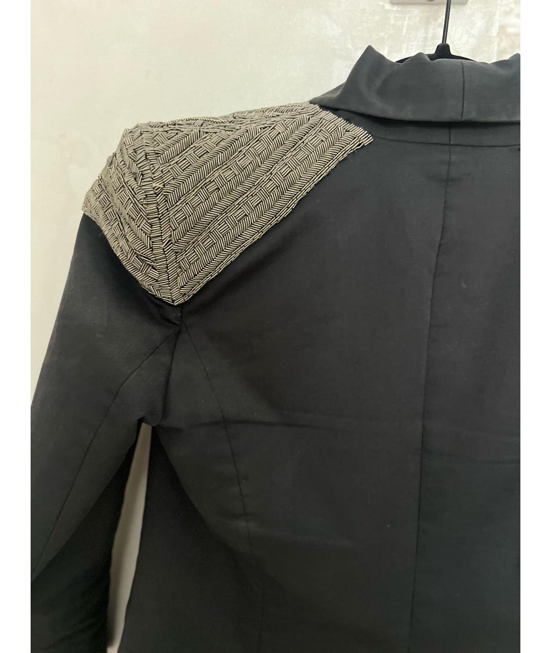 JAY AHR Серый хлопко-эластановый жакет/пиджак, фото 6