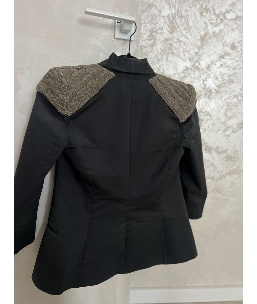 JAY AHR Серый хлопко-эластановый жакет/пиджак, фото 7